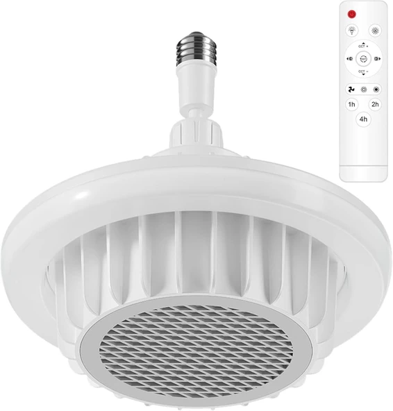 Elektrikli Isıtıcı Fan Lamba, 600W Güçlü Isıtma, Uzaktan Kumandalı ürün görseli