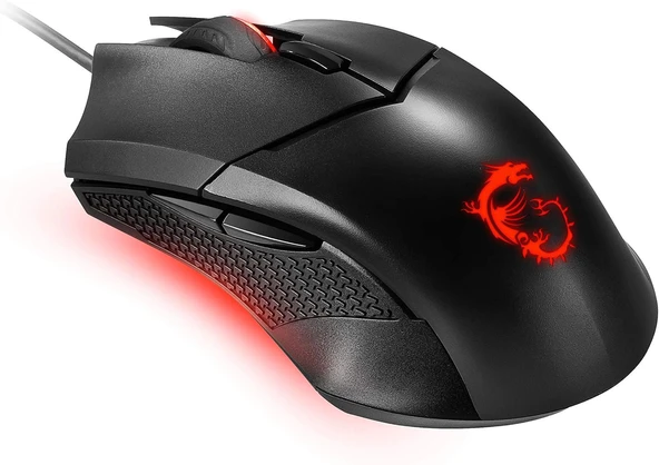 MSI Clutch GM08 3200DPI (Yazılım ile 4200DPI) 6 Tuş USB Optik Kablolu Gaming (Oyuncu) Mouse - Resim 3