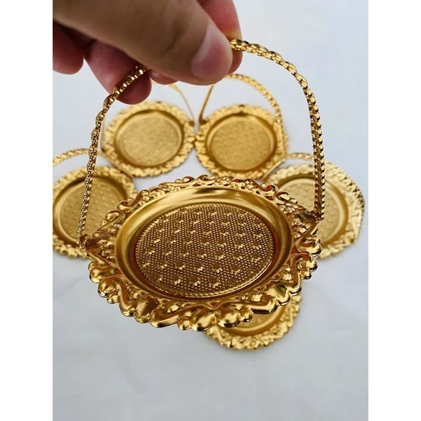 Jindar Life Kahve Yanı Gold Lokumluk - Sunumluk - Çerezlik - İkramlık. - Resim 3