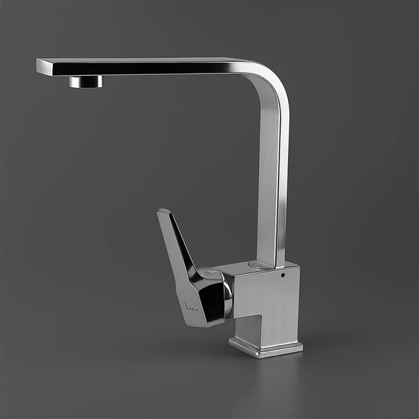 Modern Tasarım Krom Lavabo Bataryası Paslanmaz Pirinç Malzeme Uzun Ömürlü Banyo Bataryası - Resim 7