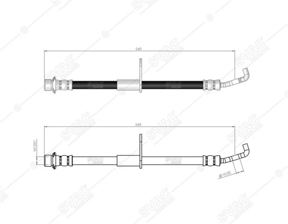 Toyota Fren Hortumu On Sag  Corona St191 92-97 - Svac 76-0121 ürün görseli