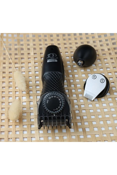 Zln8719 | Saç Sakal Vücut Tıraş Makinesi | Ayarlanabilir Başlık | Burun Ve Kulak Tüy Alma - Resim 3