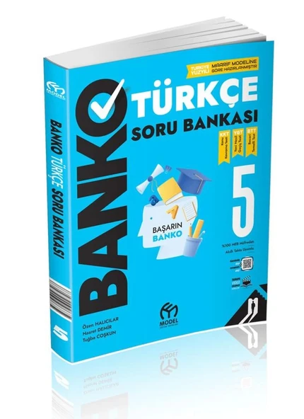 MODEL EĞİTİM YAYINLARI 5.Sınıf Banko Türkçe Soru Bankası ürün görseli