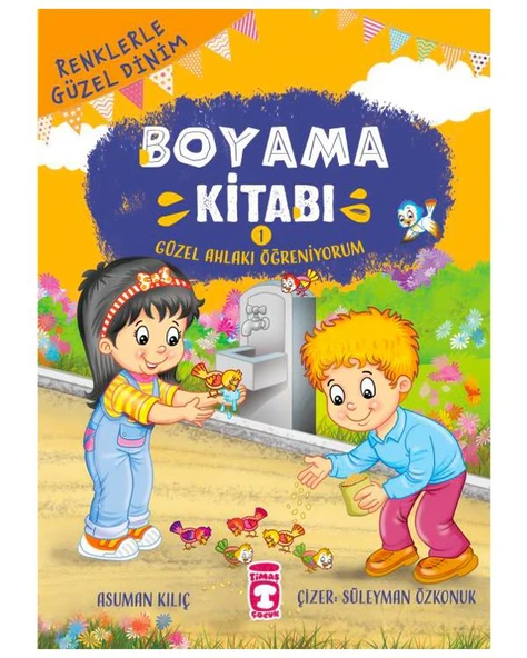 Güzel Ahlakı Öğreniyorum Boyama Kitabı 1 Timaş Çocuk ürün görseli