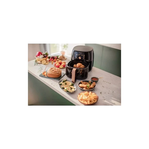 Philips Premium Airfryer XXL 6 Lt Yağsız Fritöz - Tek Hazneli, Sökülebilir Üst Kapak, Enerji Tasarruflu ve Kolay Temizlenebilir - Resim 2