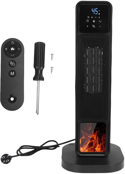 Asixxsix Uzay Isıtıcı, 3D Alev Efektli Seramik Isıtmalı ürün görseli 1