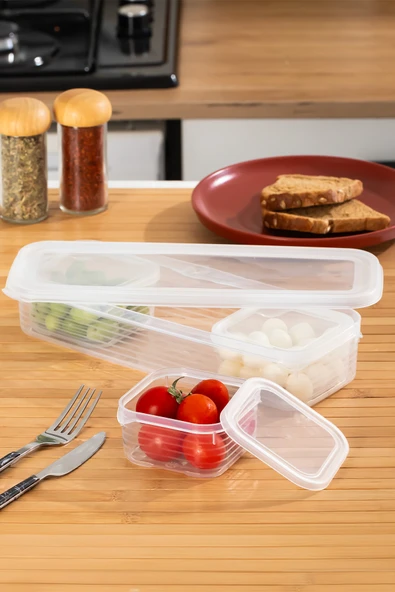 Porsima 4368 FreshLock Vakumlu Kahvaltılık Çok Amaçlı Saklama Kabı Kahvaltı Seti - Resim 3