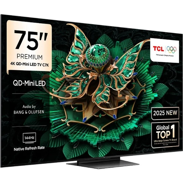 TCL 75C7K 75'' 190 Ekran Uydu Alıcılı 4K Ultra HD MiniLED Google TV - Resim 2