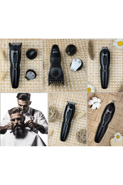 Zln8719 | Saç Sakal Vücut Tıraş Makinesi | Ayarlanabilir Başlık | Burun Ve Kulak Tüy Alma - Resim 2