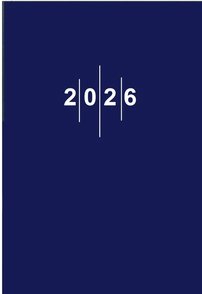 Liz Ajanda 14x20 Günlük Cilt Bezli Lacivert hafta sonları birleşik ürün görseli 1