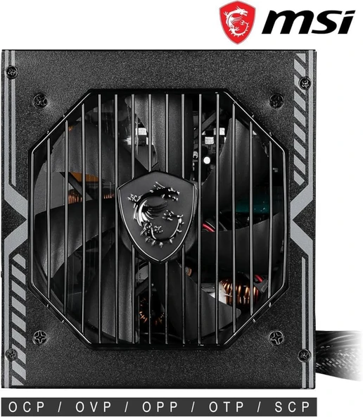 MSI MAG A650BNL 650 W Power Supply Outlet - Resim 2