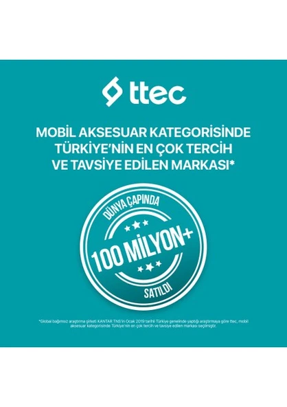 Ttec AirBeat UltraSlim 2KM136B TWS Beyaz Kulak İçi Bluetooth Kulaklık - Resim 11