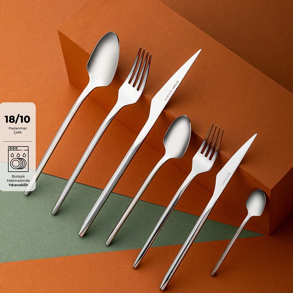 Emsan Arven 84 Parça 12 Kişilik Kutulu Çatal Kaşık Bıçak Takımı ürün görseli 1