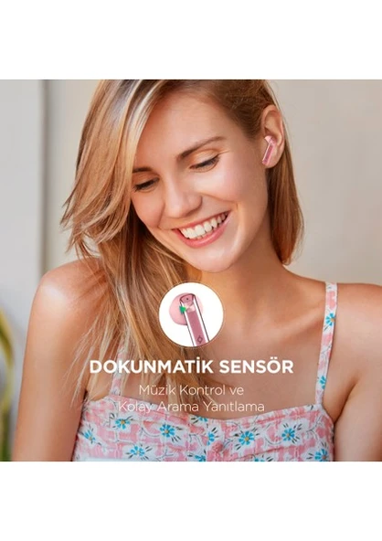 Ttec AirBeat UltraSlim 2KM136RA TWS Rose Gold Kulak İçi Bluetooth Kulaklık - Resim 4