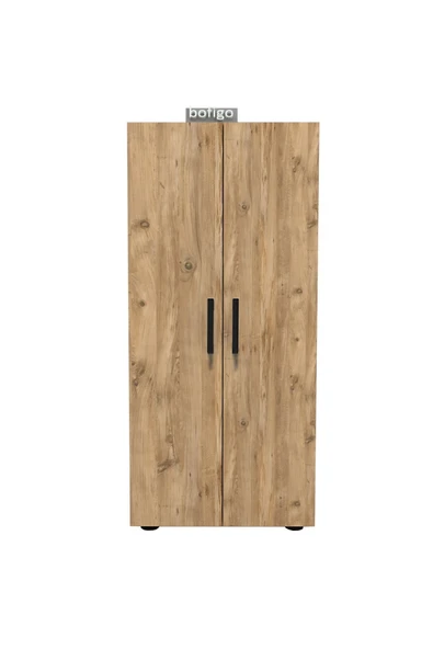 Bofigo 3 Raflı 2 Kapaklı Klasörlük Dolabı Mutfak Dolabı Banyo Dolabı Çok Amaçlı Dolap Fulya Çam - Resim 8