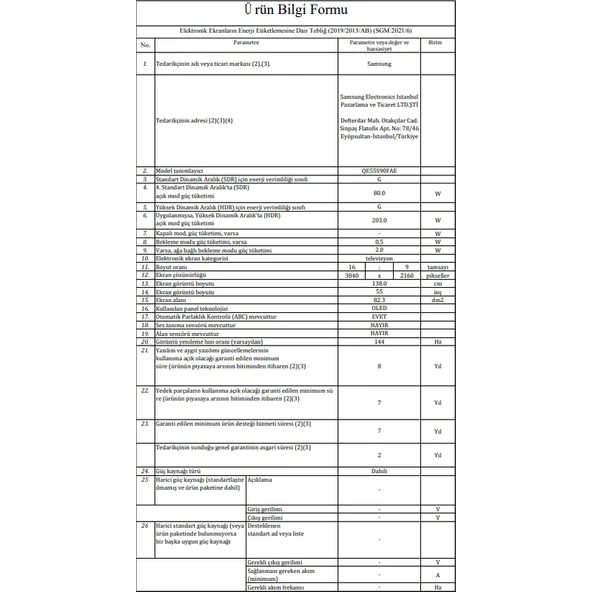 Samsung 55S90F 55'' 139 Ekran Uydu Alıcılı 4K Ultra HD Tizen Smart OLED TV - Resim 7