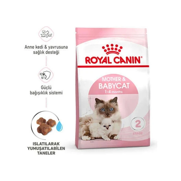 ROYAL CANİN Mother&BabyCat Gebe/Laktasyondaki Anne ve Yavru Kedi için Kuru Kedi Maması 400 GR - Resim 5