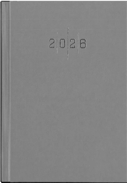 Liz Ajanda 14x20 Günlük Cilt Bezli Gri hafta sonları birleşik ürün görseli 1