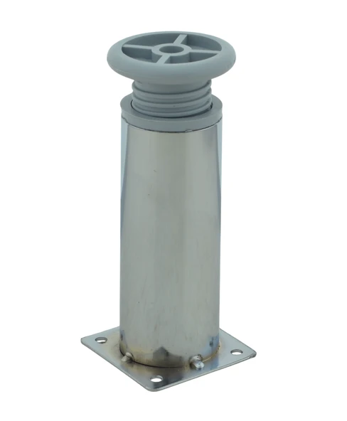 LUDIA Metal Ayarlanabilir 3 Adet Mobilya Ayağı Metal Tablalı 12cm - Resim 3