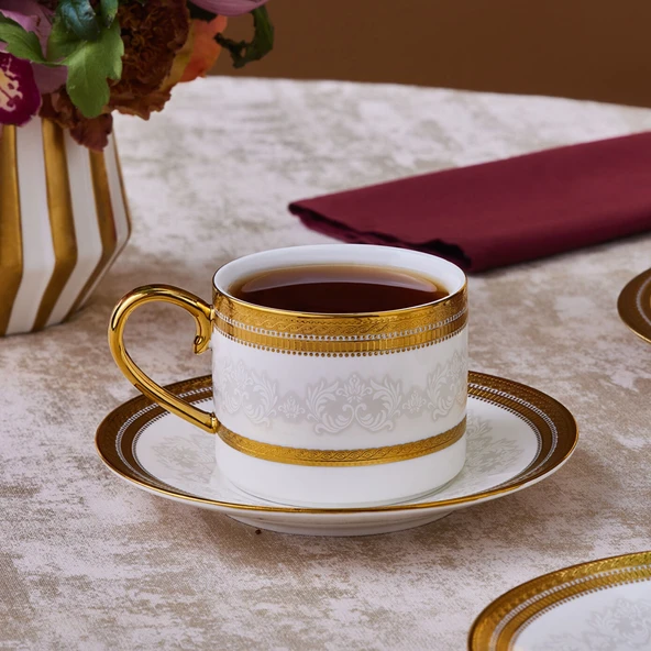 Karaca Royal Bone Charlotte 2 Kişilik Çay Fincan Takımı - Resim 2