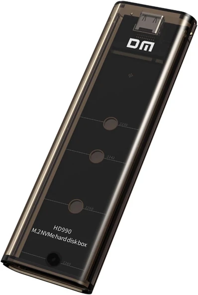 Dm HD990 Usb3.2 Gen2 10GBPS Type-C M.2 Nvme SSD Disk Kutusu  (Kutu Hasarlı) ürün görseli