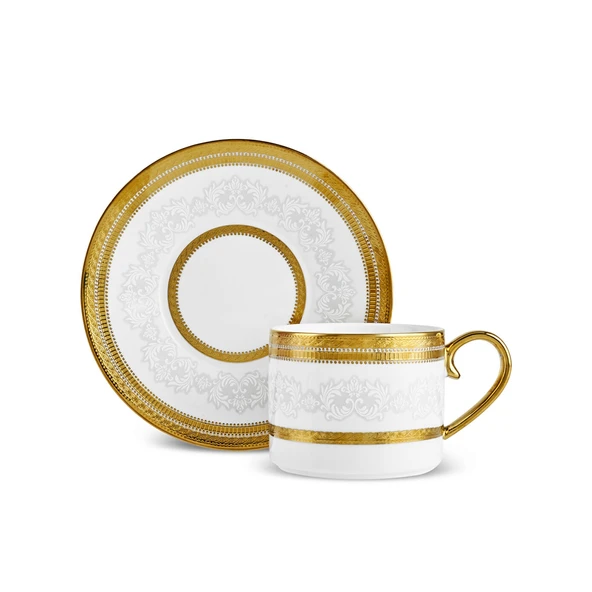 Karaca Royal Bone Charlotte 2 Kişilik Çay Fincan Takımı - Resim 5