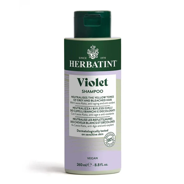 Herbatint Bitkisel Özlü Turunculaşma Karşıtı Violet (Mor) Şampuan 260 ml ürün görseli