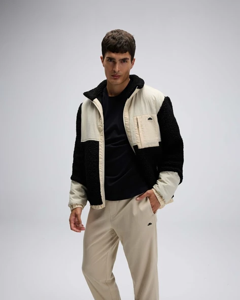 Ellesse Erkek Fermuarlı Polar Siyah Mont EM511-BK ürün görseli 1