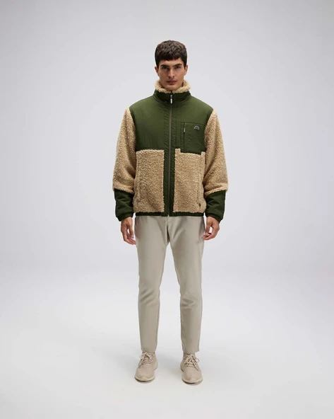 Ellesse Erkek Fermuarlı Polar Bej Mont EM511-BG ürün görseli 1