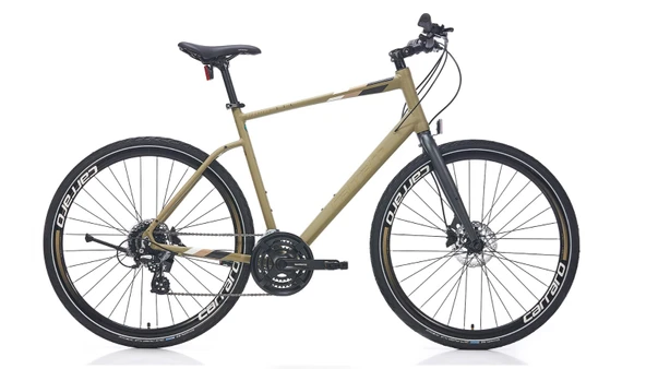 28J CARRARO SPORTIVE 324 ŞEHİR BİSİKLETİ - MAT FÜME BRONZ SARI - 48 KADRO ürün görseli 1