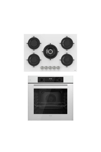 Ferre ICON PLUS 75 SERİSİ 2Lİ CAM ANKASTRE SET (QBL63CB-RS036) ürün görseli