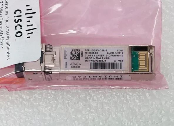 Cisco SFP-10/25G-CSR-S 25G SIFIR ürün görseli