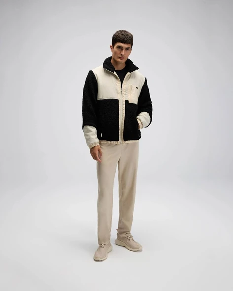 Ellesse Erkek Fermuarlı Polar Siyah Mont EM511-BK - Resim 4