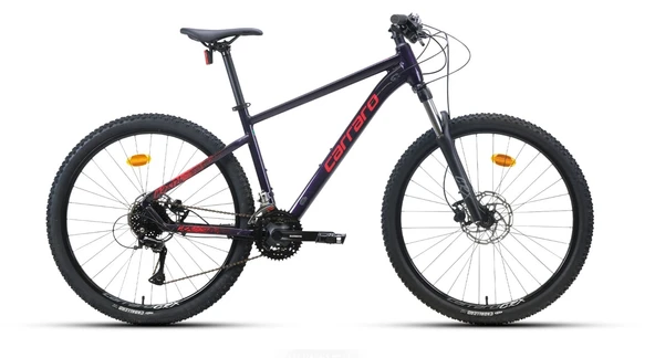 27.5J CARRARO CRX 724 24V HD DAĞ BİSİKLETİ - PIRILTILI SİYAH KIRMIZI - 44 KADRO ürün görseli
