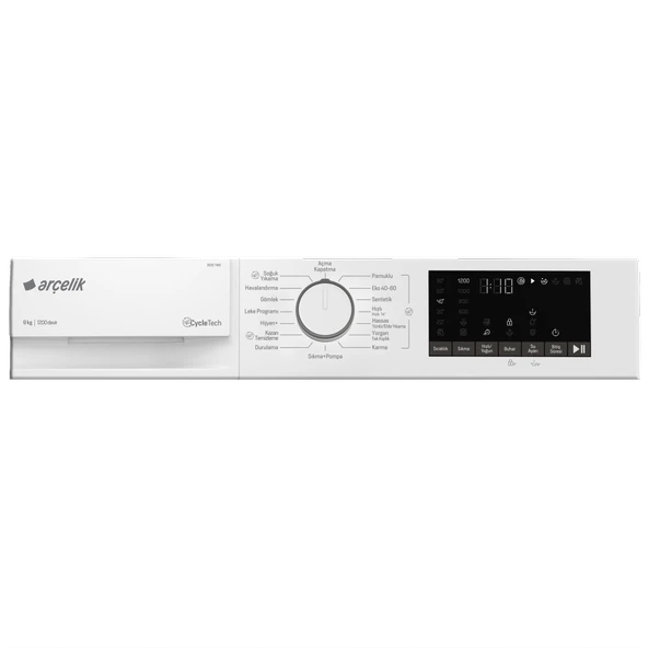 ARÇELİK 9120 TMX 9 Kg Çamaşır Makinesi - Resim 7