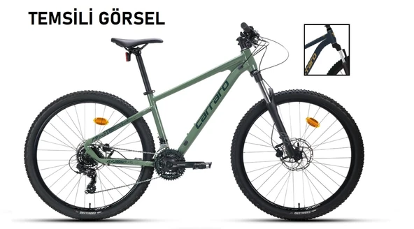 27.5J CARRARO CRX 721 21V HD DAĞ BİSİKLETİ - METALİK MAVİ GÜMÜŞ - 44 KADRO ürün görseli