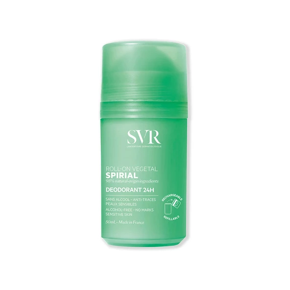 SVR Spirial Roll-On Vegetal 24 Saat Etkili Bitkisel İçerikli İz Bırakmayan Deodorant Roll-On 50 ml ürün görseli 1