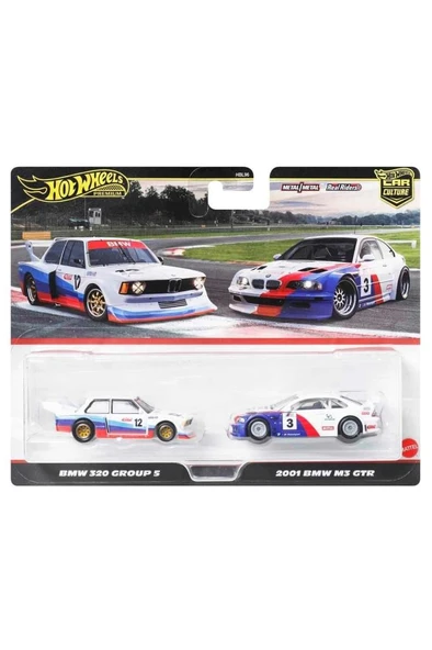 Hot Wheels Premium Car Culture 2'li Bmw 320 Group 5 & 2001 Bmw M3 GTR HBL96 JBK99 ürün görseli 1