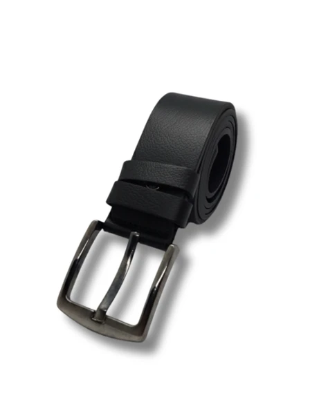 Hakiki Dana Derisi Düz Çelik Tokalı Erkek Kot Pantalon Kanvas Kemer 4.5 cm TarzSOSWAJG ürün görseli