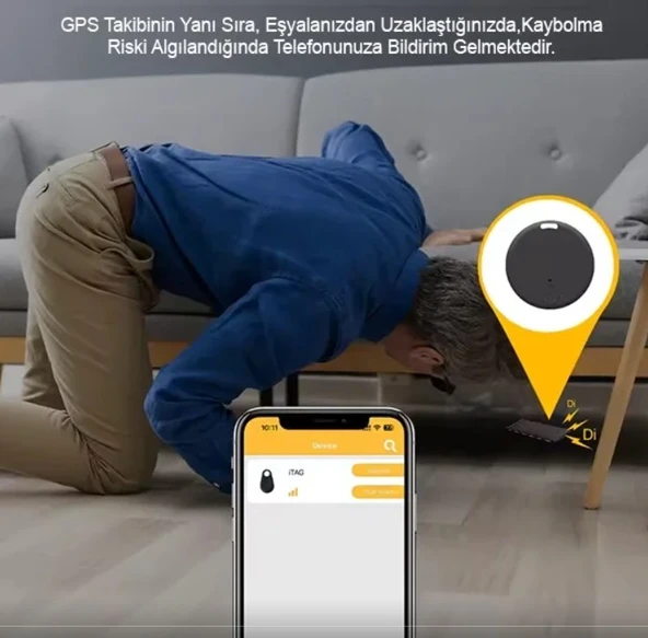 Takip Cihazı Tag Yüksek Hassasiyetli Takip Cihazı Apple-Android -ios Cİhazlar İle Uyumlu - Resim 5
