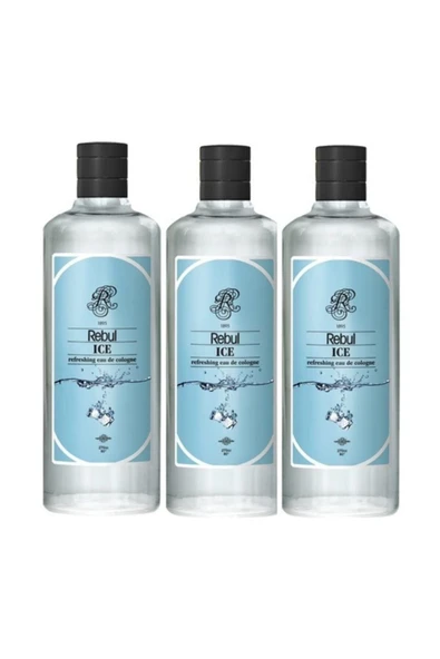 Rebul Ice Kolonya 250 ml Cam Şişe 3 Adet ürün görseli 1