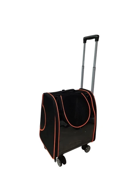 La Vista İcardi 4 Teker Kedi ve Köpek Valiz 41-36-27cm Siyah - Resim 2