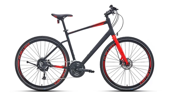 28J CARRARO SPORTIVE 328C ŞEHİR BİSİKLETİ - MAT SİYAH KIRMIZI - 48 KADRO ürün görseli 1