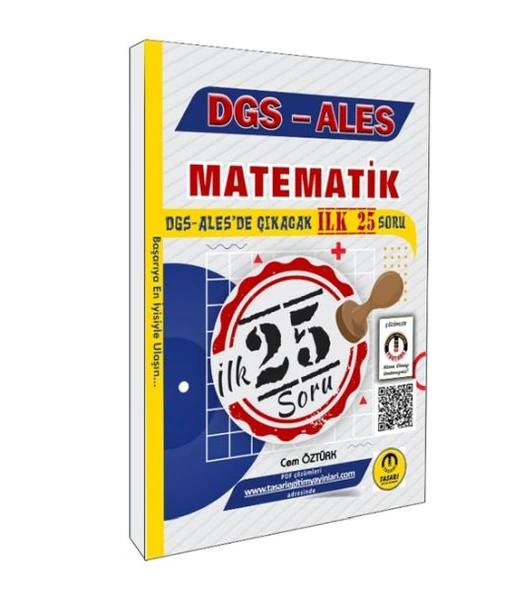 Tasarı Yayınları DGS ALES Matematik İlk 25 Çıkacak Soru Çözümlü ürün görseli