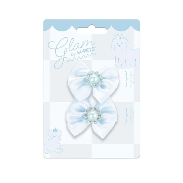 M-Pets Glam Fiyonklu Kedi ve Köpekler İçin Aksesuar Toka Mavi ürün görseli