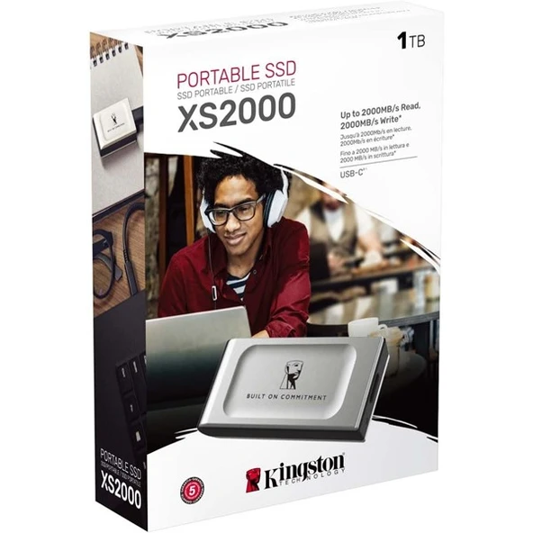 <![CDATA[KINGSTON 1TB SXS2000/1000GA USB 3.2 SSD HARİCİ DİSK GÜMÜŞ]]> - Resim 3
