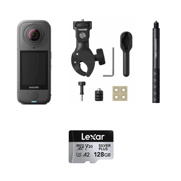 Insta360 X4 Air Aksiyon Kamerası - Motosiklet Kiti 128 GB (Foto Ekspres) ürün görseli