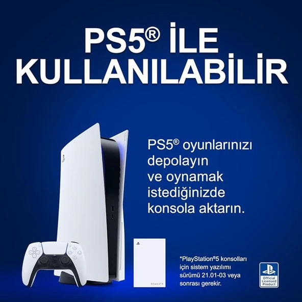 <![CDATA[SEAGATE 5TB STLV5000200 PlayStation Konsolları için Game Drive ]]> - Resim 6