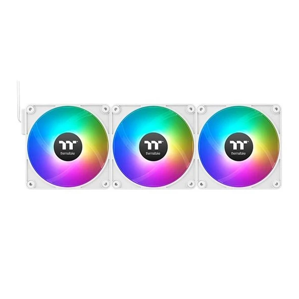 <![CDATA[THERMALTAKE CT120 EX CL-F190-PL12SW-A Beyaz 3x120mm ARGB Manyetik Modüler Fan Kiti]]> - Resim 5