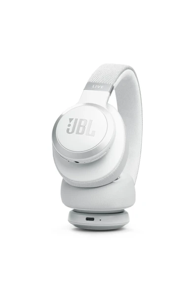 JBL Live 770NC Beyaz Kulak Üstü Bluetooth Kulaklık - Resim 2